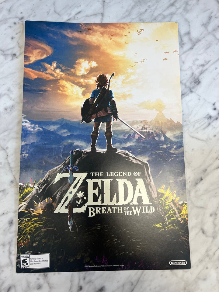 The Legend of Zelda Breath of the Wild 2-Sided Nintendo Switch Promo Poster 11x17  P12925
