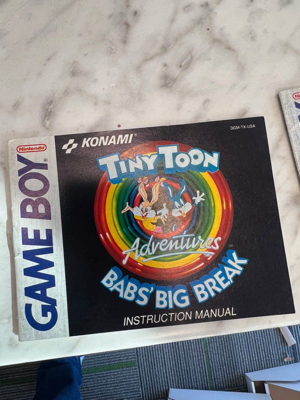 Tiny Toon Adventures Bab's Big Break Gameboy manual only
