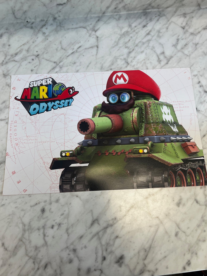 Official Super Mario Odyssey Nintendo Switch Double Sided Promotional Poster P12925
