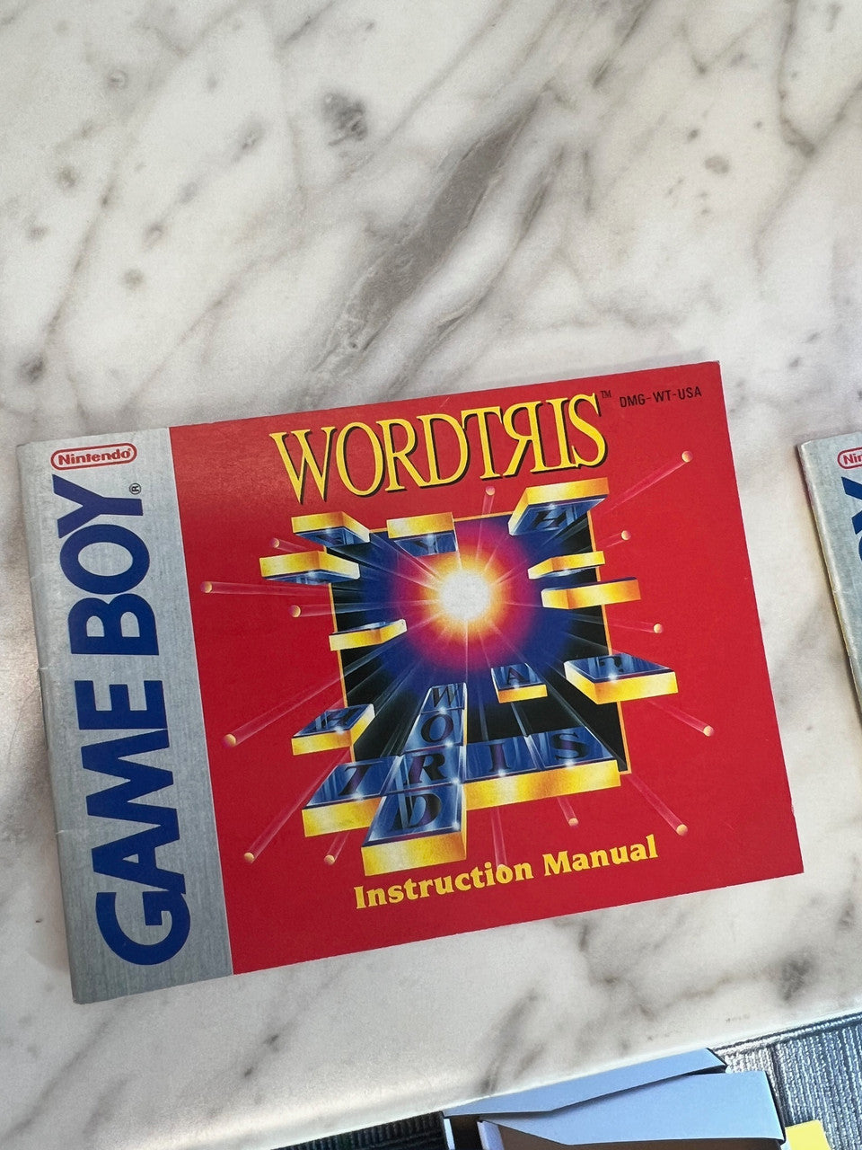 Wordtris Gameboy manual only