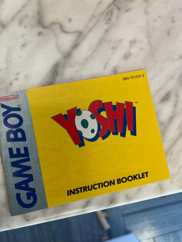 Yoshi Gameboy manual only