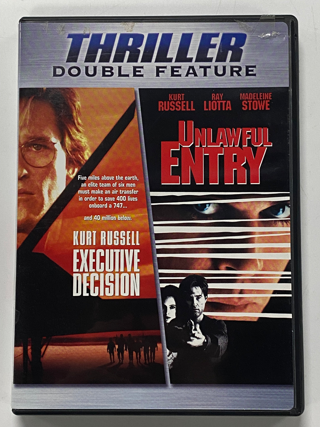 Thriller Double Feature: Executive Decision / Unlawful Entry - DVD PM91326