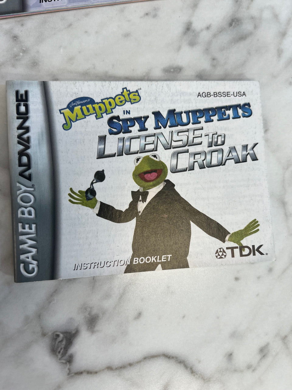 Muppets in Spy Muppets License to Croak Gameboy Advance manual only