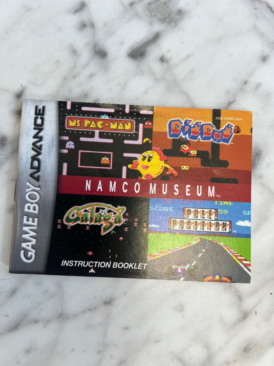 Namco Museum Gameboy Advance manual only
