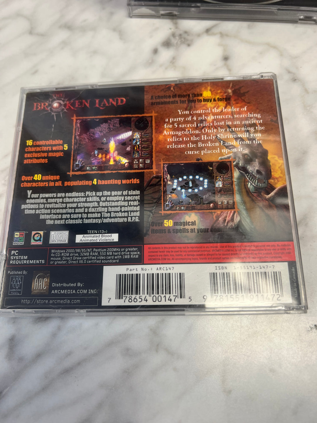 The Broken Land Jewel Case PC CD-ROM    PC73124