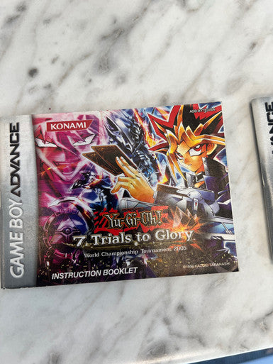 Yu-Gi-Oh! 7 Trials to Glory Gameboy Advance Manual only