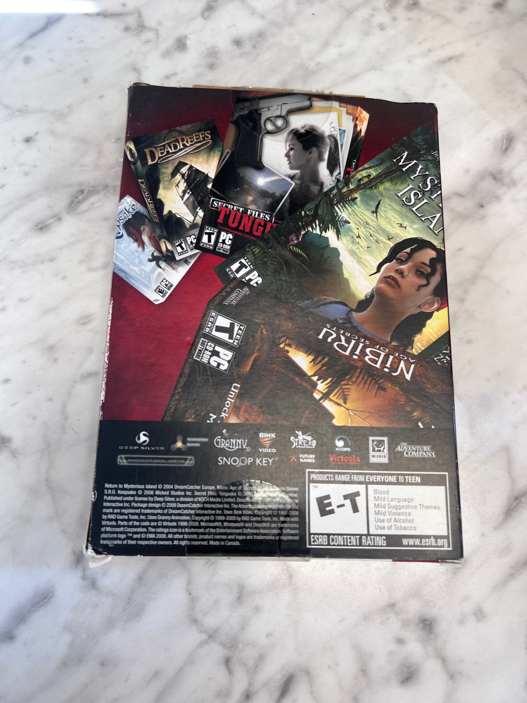 Adventure Company Collection Vol 1 Dead Reefs Keepsake Nibiru etc PC DVD-ROM PC11425