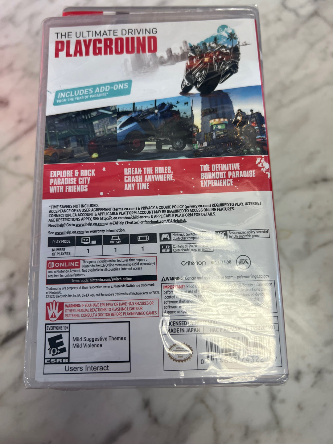 Burnout Paradise Remastered - Switch U21425