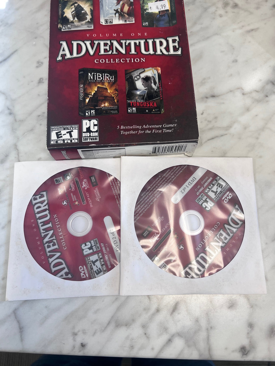 Adventure Company Collection Vol 1 Dead Reefs Keepsake Nibiru etc PC DVD-ROM PC11425