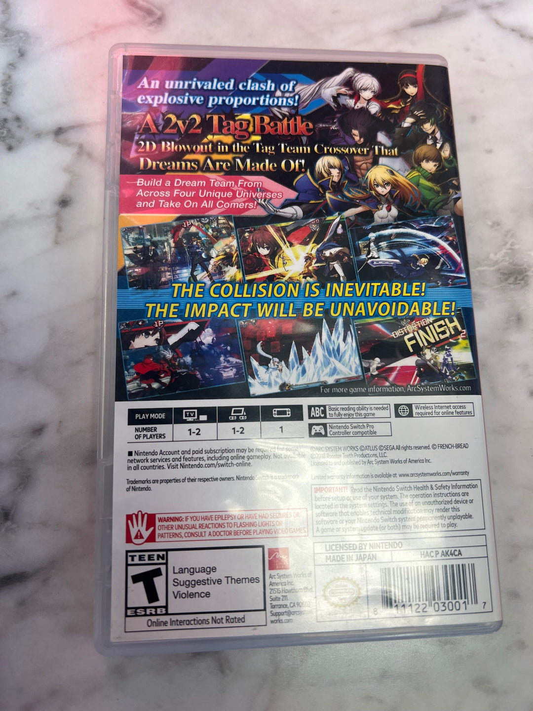 Blazblue Cross Tag Battle - Nintendo Switch C8325