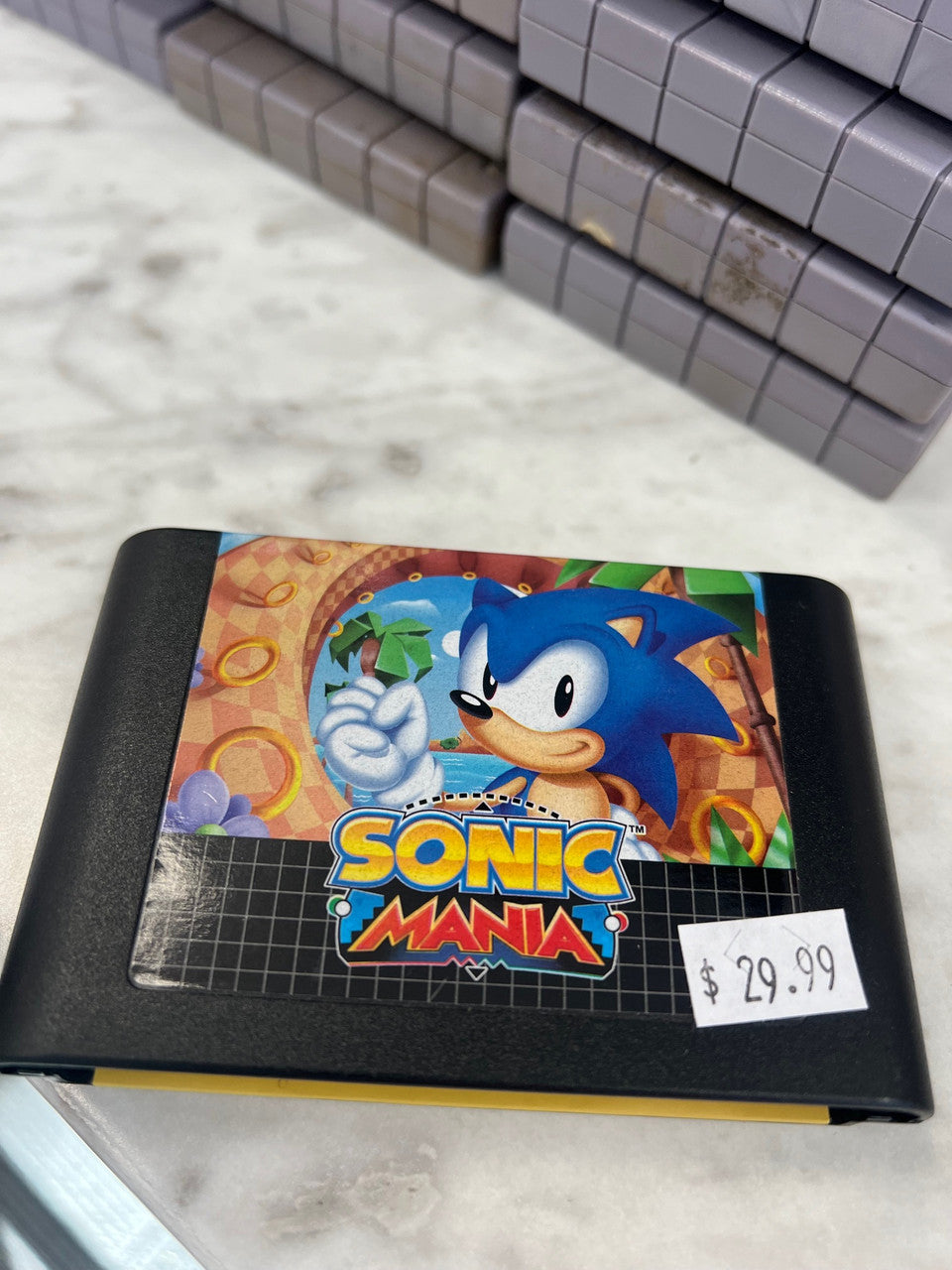 Sonic Mania Collectors edition Sega Genesis Promo cartridge with Ring