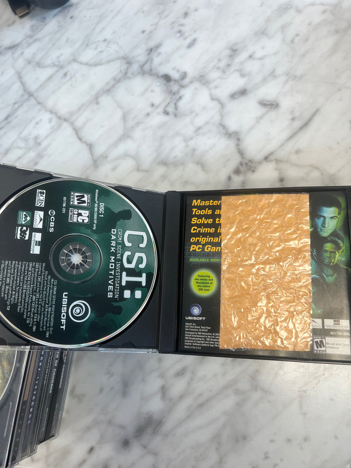 CSI Crime Scene Investigation Dark Motives Jewel Case PC CD-ROM    PC73124