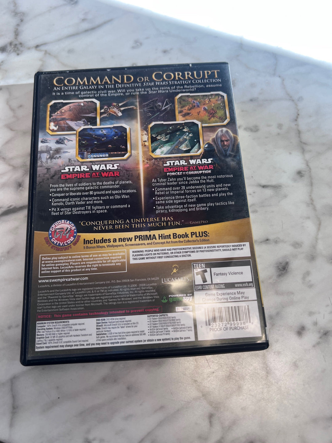 Star Wars Empire at War Gold Pack PC DVD-ROM PC11425