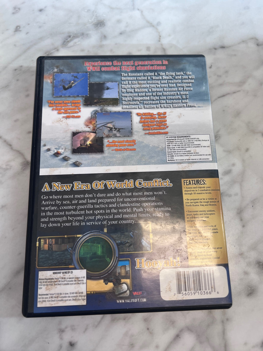 IL2 WWII Combat Simulator & Elite Forces Navy Seals Double Pack PC CD-ROM PC11425