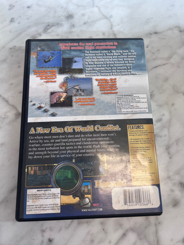 IL2 WWII Combat Simulator & Elite Forces Navy Seals Double Pack PC CD-ROM PC11425