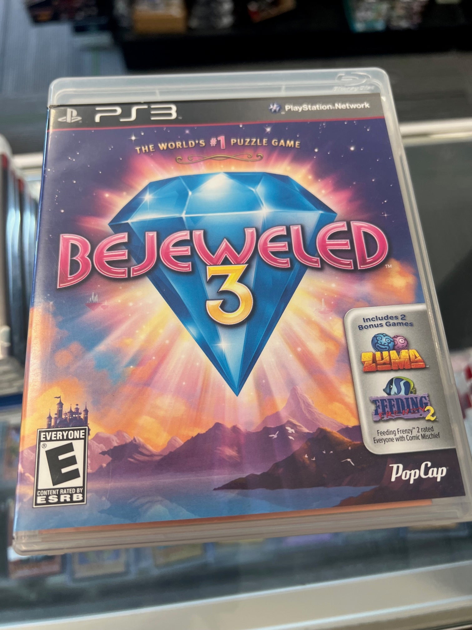 Jeu Bejeweled 3 PS3 Pal - Version Française Complète (Cib), Bon état