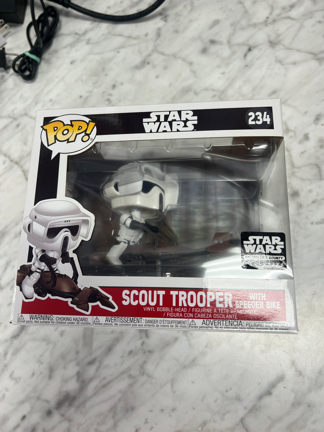 Funko POP! Star Wars Scout Trooper with Speeder Bike #234 Smuggler's Bounty FP101424