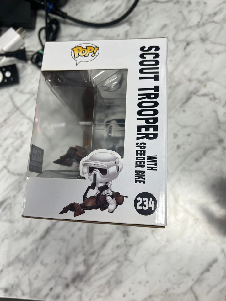 Funko POP! Star Wars Scout Trooper with Speeder Bike #234 Smuggler's Bounty FP101424