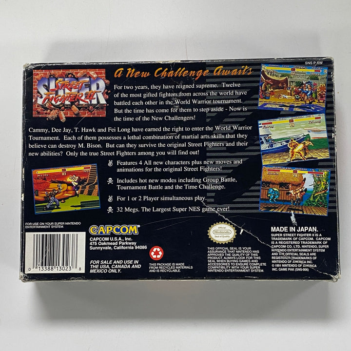 Super Street Fighter II (2) BOX AND MANUAL ONLY - SNES CO91726