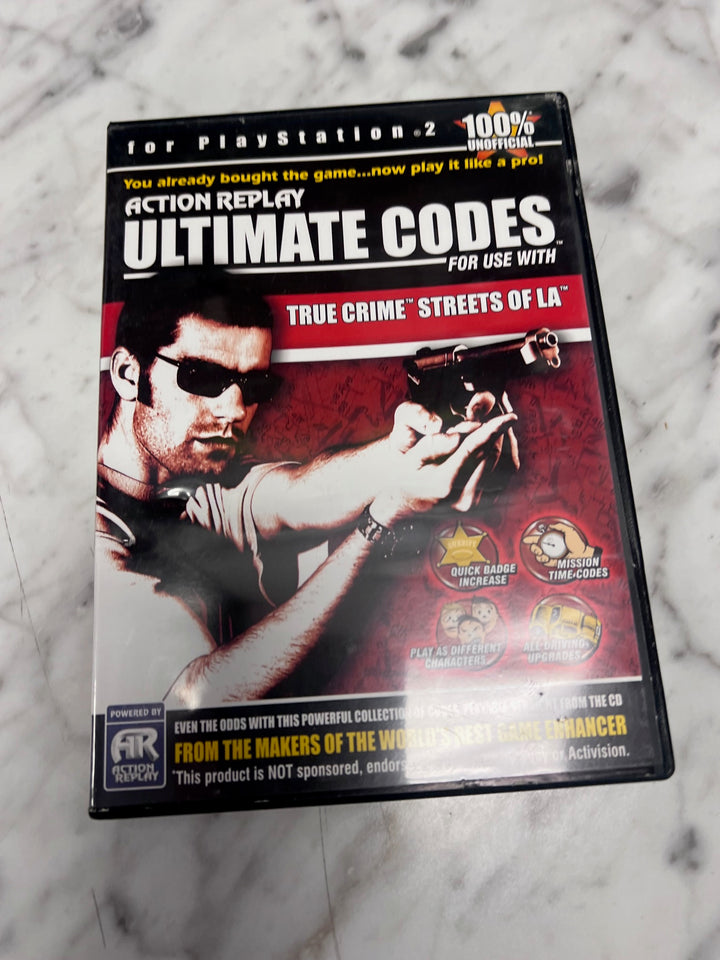 Playstation 2 Ultimate Codes True Crime Streets of LA Powered by Action Replay UA11425