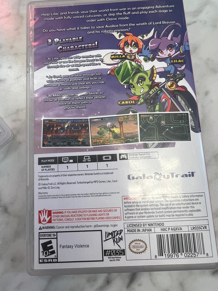 Freedom Planet - Nintendo Switch S12825