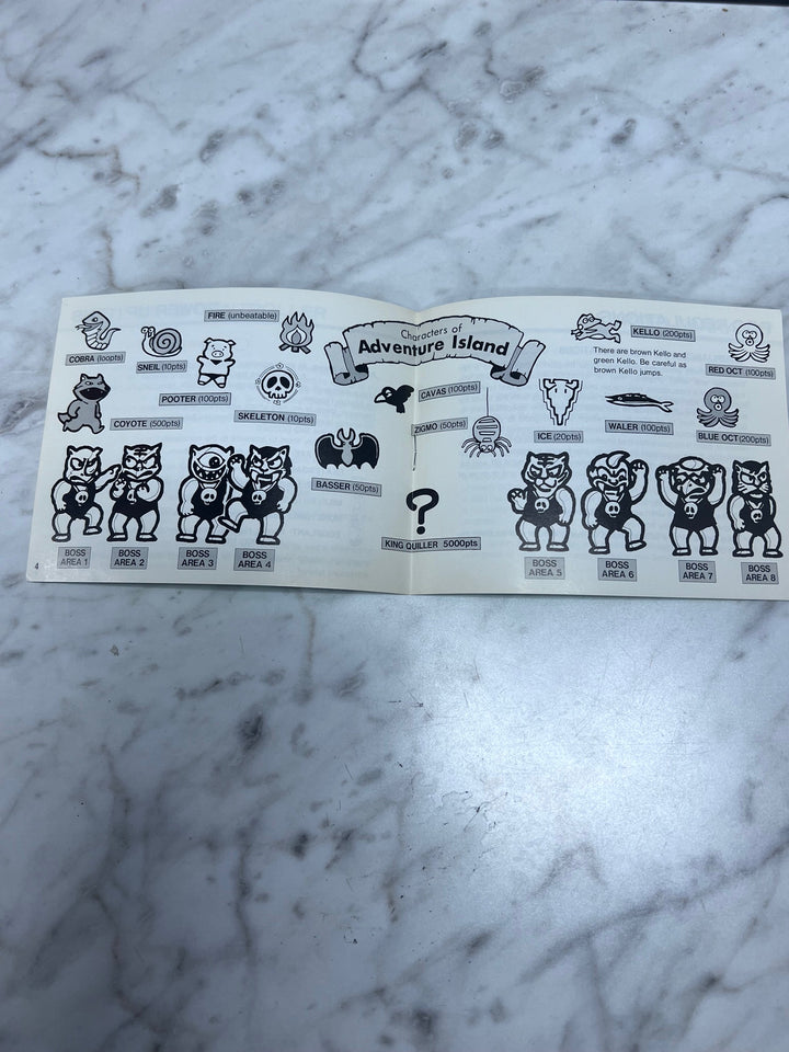 Adventure Island NES Original Nintendo MANUAL ONLY MO11425