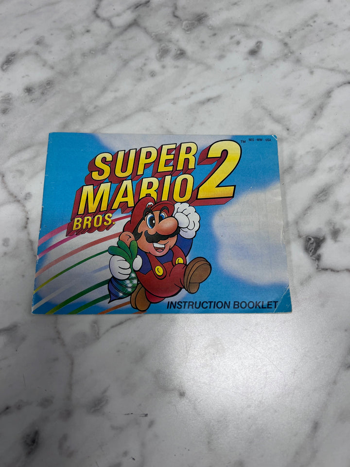 Super Mario Bros 2 NES Original Nintendo MANUAL ONLY MO11425
