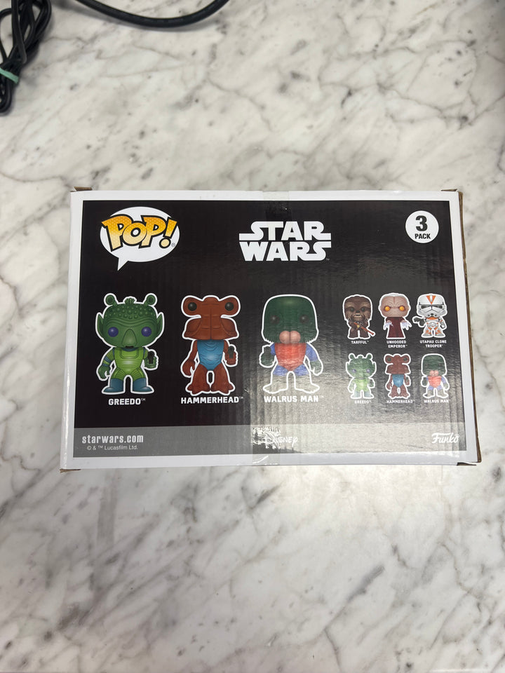 Funko Pop! Walmart Exclusive Star Wars Greedo / Hammerhead / Walrus Man 3-Pack FP101424