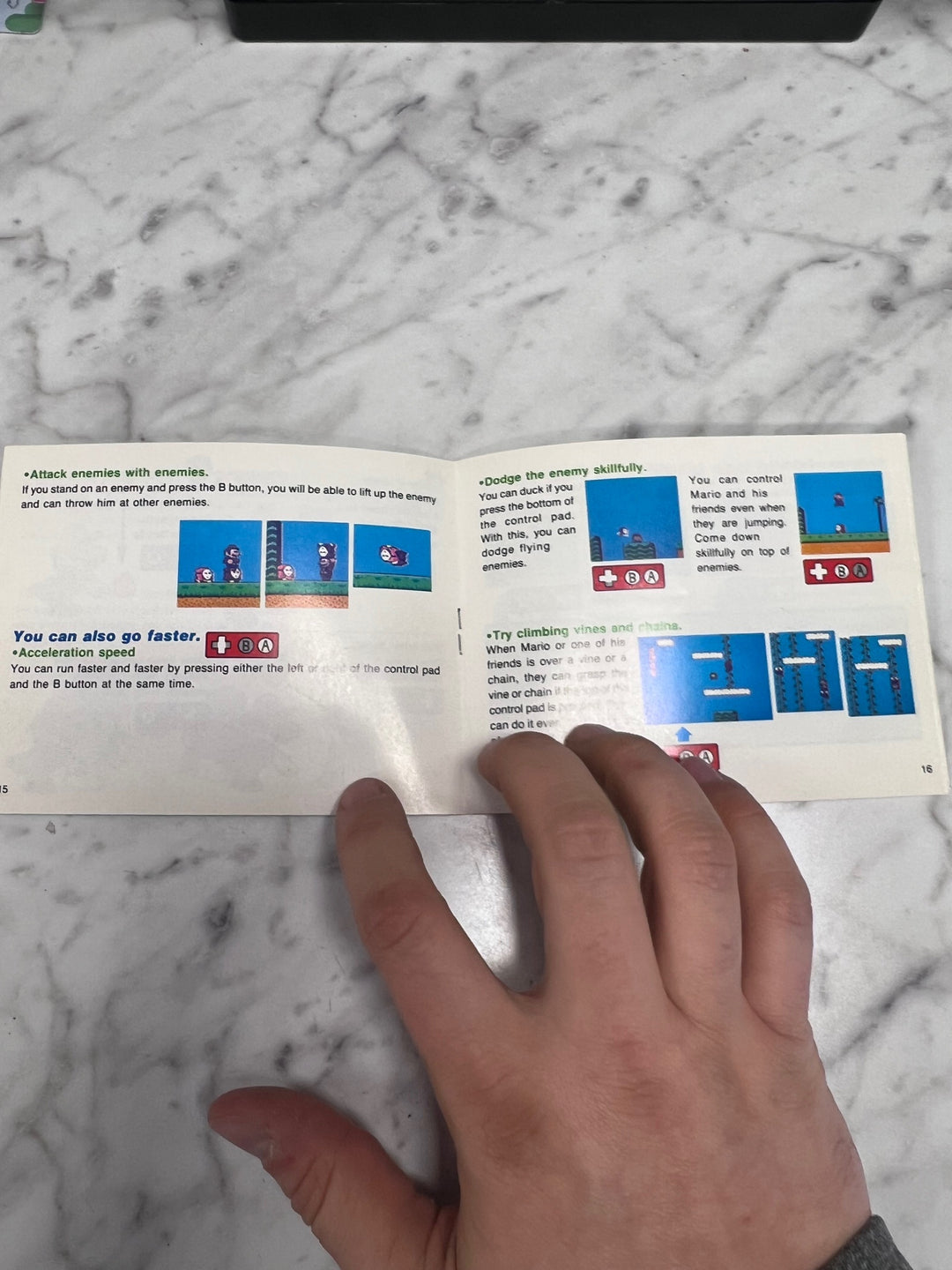 Super Mario Bros 2 NES Original Nintendo MANUAL ONLY MO11425