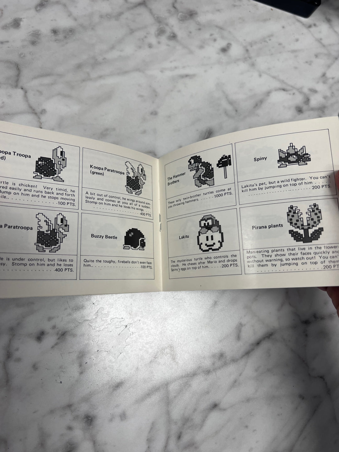 Super Mario Bros NES Original Nintendo MANUAL ONLY MO11425