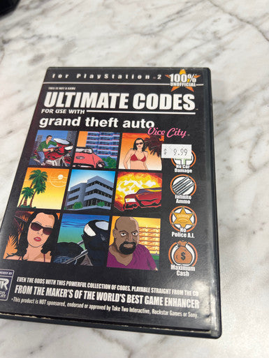 Action Replay Ultimate Codes: Grand Theft Auto: Vice City (Sony PlayStation 2)