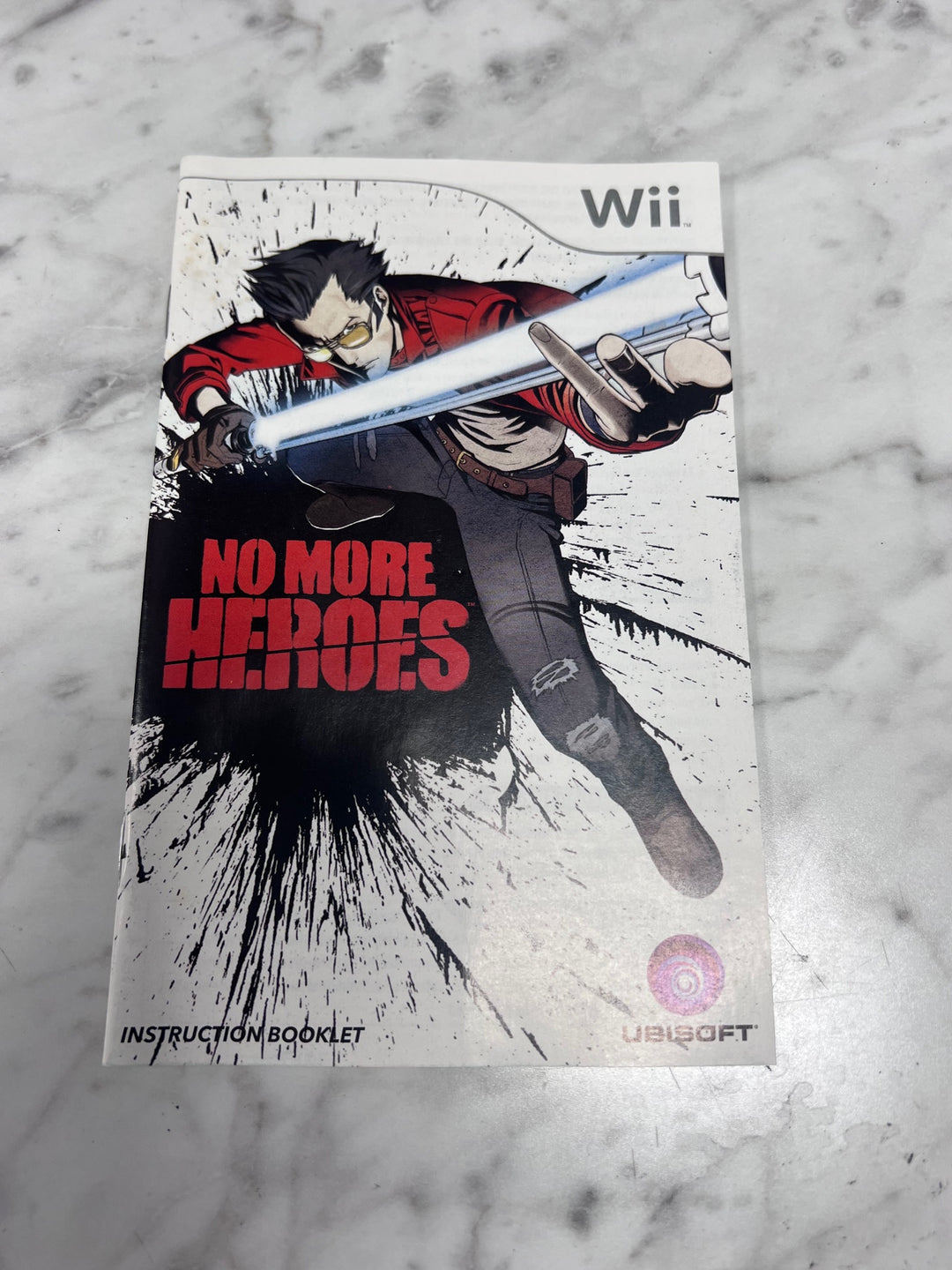 No More Heroes Nintendo Wii MANUAL ONLY MO11425
