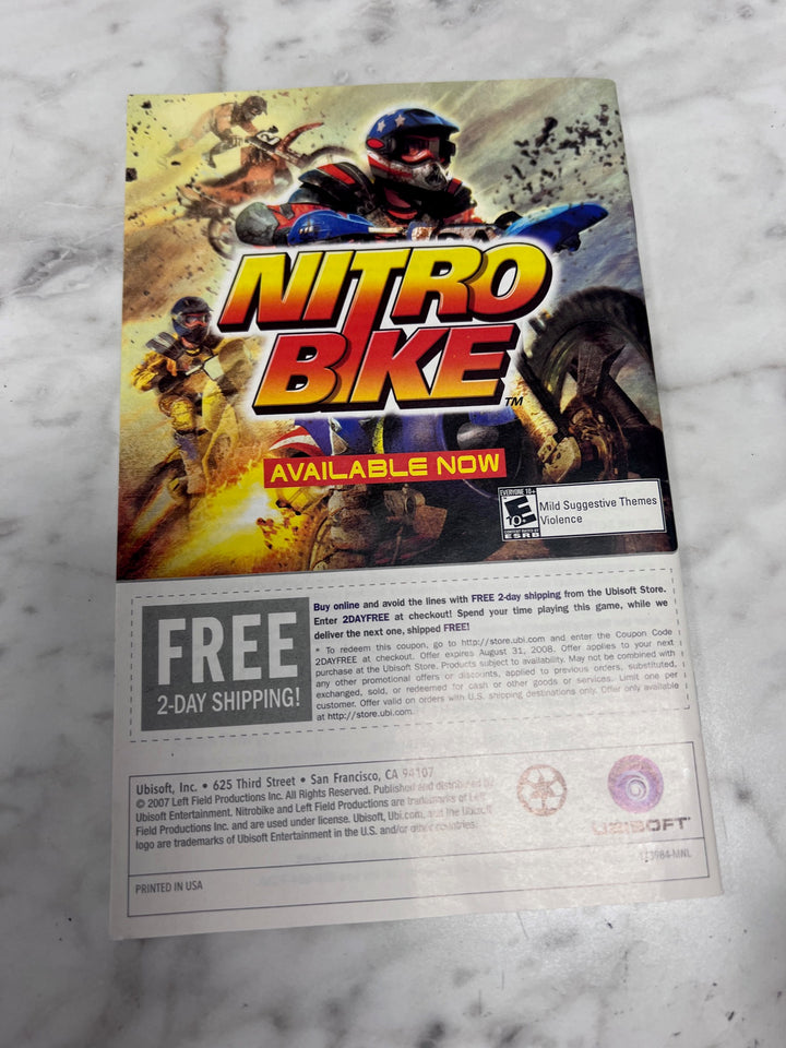 No More Heroes Nintendo Wii MANUAL ONLY MO11425