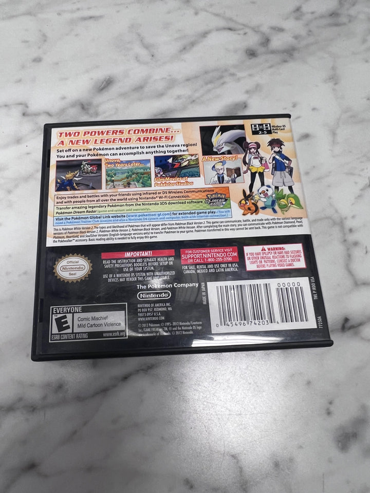 Pokemon White Version 2 Nintendo DS CASE AND MANUAL ONLY MO11425