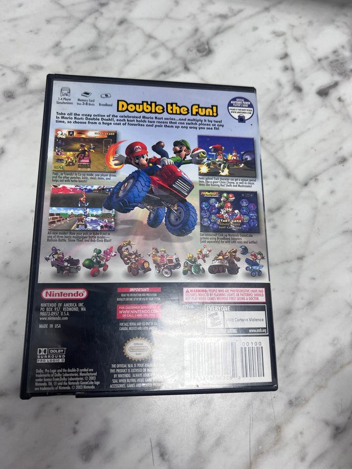 Mario Kart Double Dash Nintendo Gamecube CASE & MANUAL ONLY MO11425
