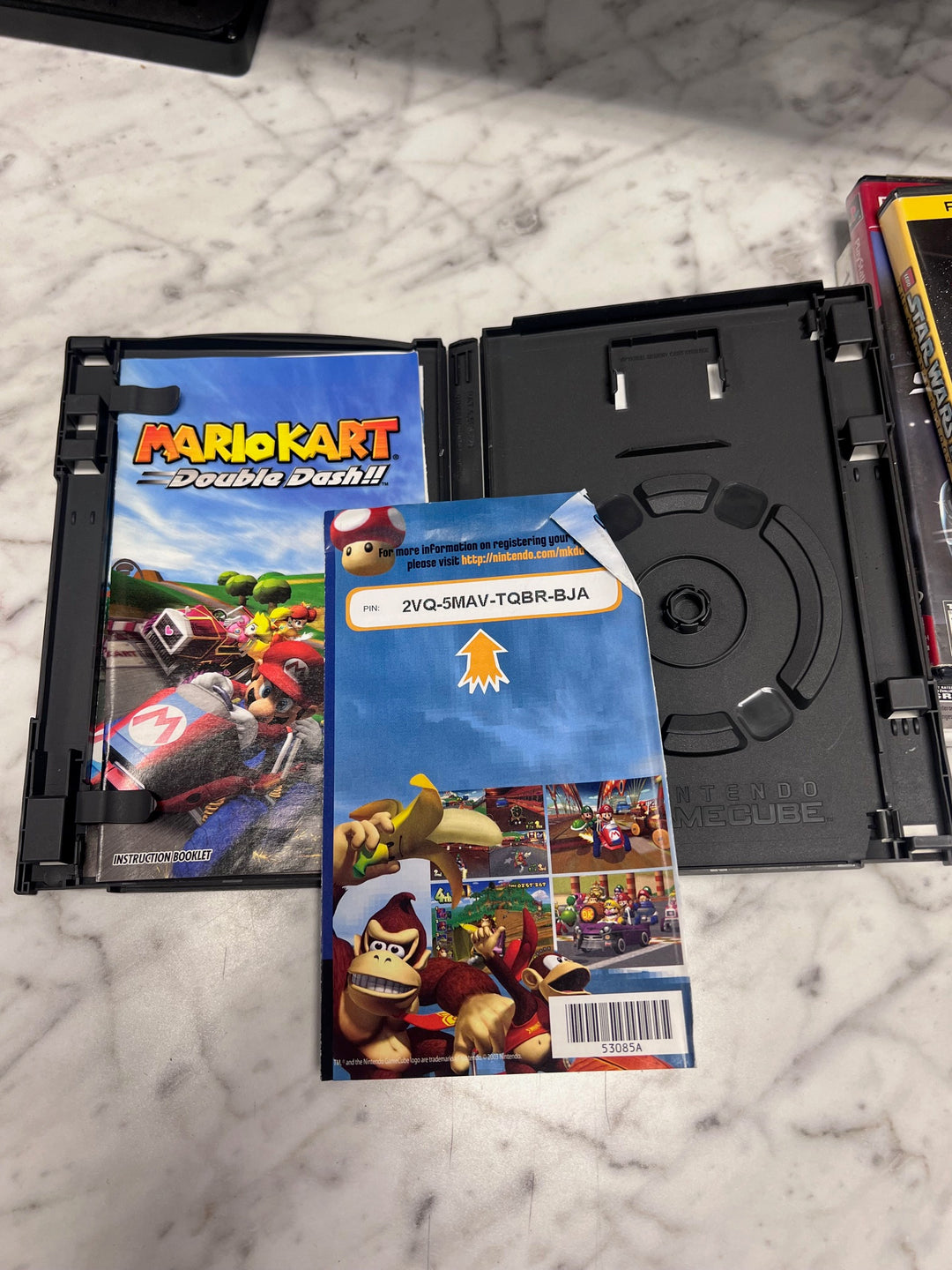 Mario Kart Double Dash Nintendo Gamecube CASE & MANUAL ONLY MO11425