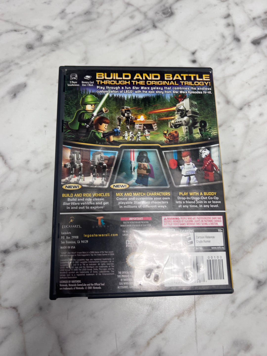 Lego Star Wars II The Original Trilogy Nintendo Gamecube CASE ONLY MO11425