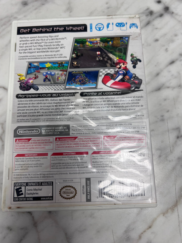Mario Kart Wii (Water damaged) CASE & MANUAL ONLY MO11425