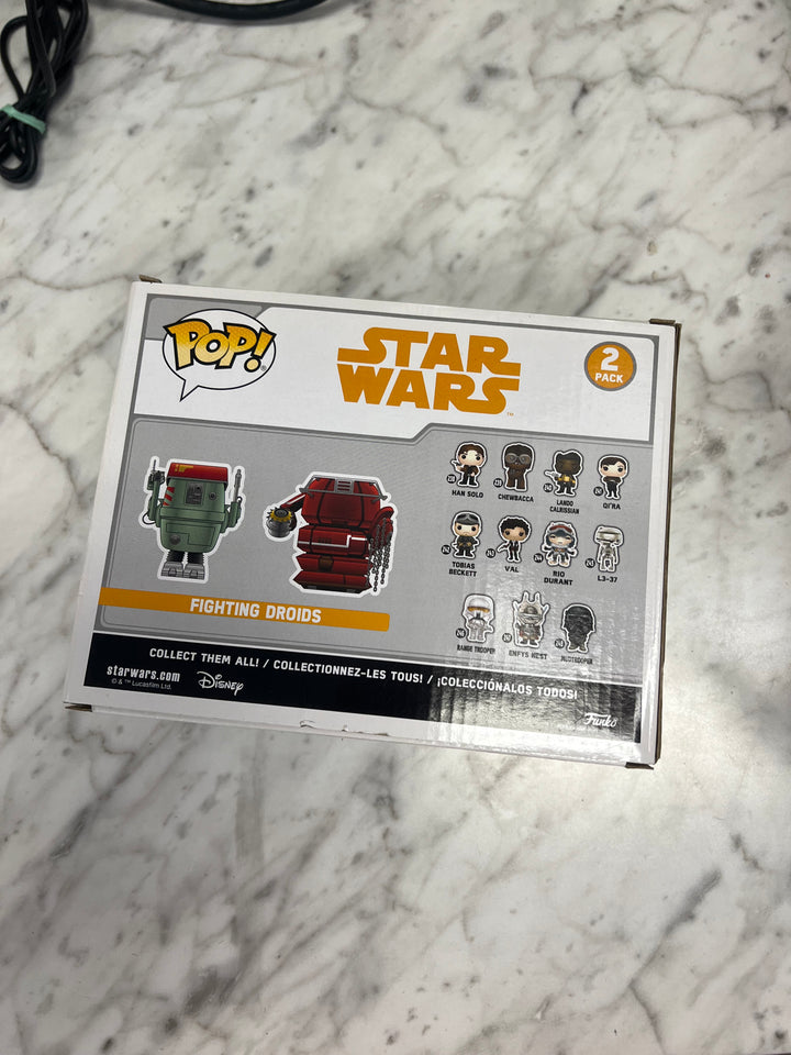 Funko Pop! Star Wars 2 Pack Fighting Droids Gamestop Exclusive   FP101424