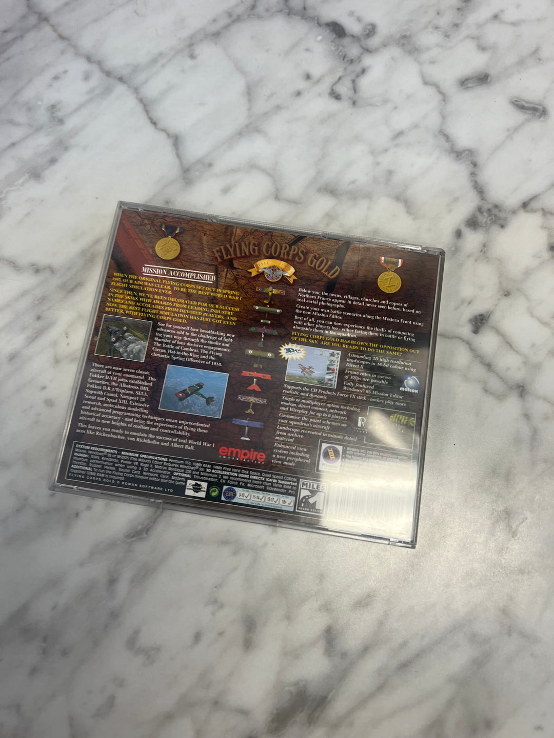Flying Corps Gold Jewel Case  PC CD-ROM    PC8124