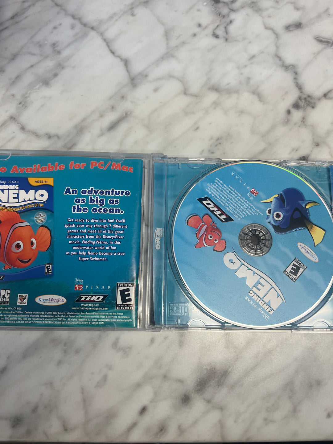 Disney Pixar Finding Nemo Jewel Case  PC CD-ROM    PC8124