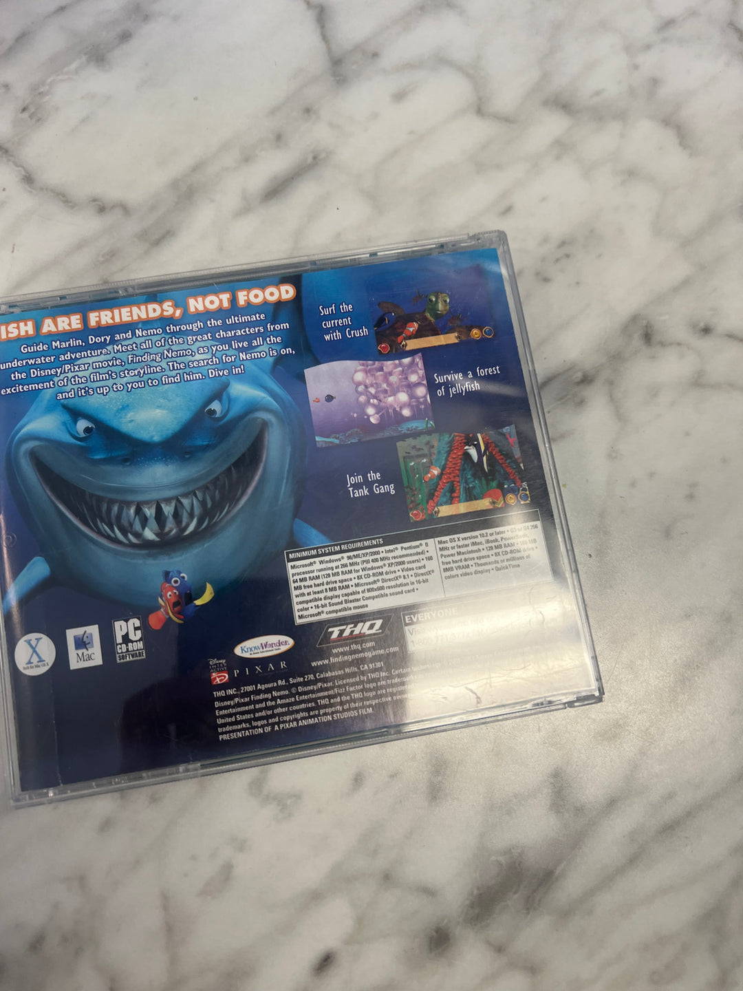Disney Pixar Finding Nemo Jewel Case  PC CD-ROM    PC8124