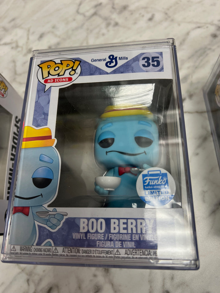 Funko POP! Ad Icons Cereals Boo Berry (with Cereal & Spoon) #35 Vinyl Figure