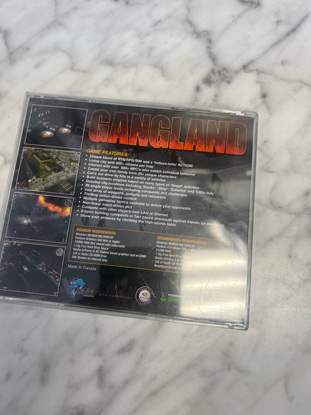 Gangland Jewel Case  PC CD-ROM    PC8124