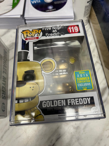 FNAF Golden Freddy Funko Pop #119 Summer Convention 2016 Five Nights VAULTED