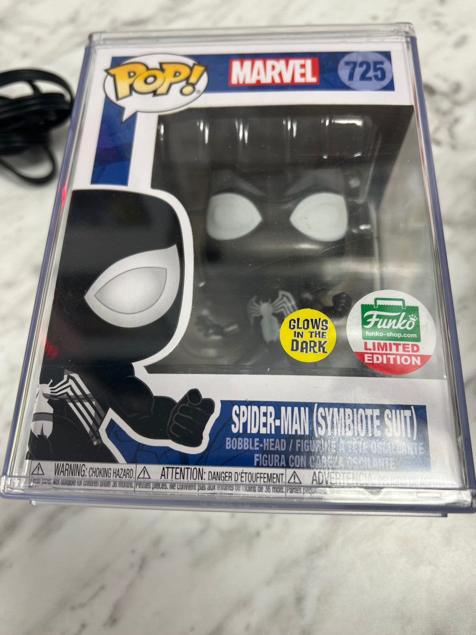 Funko Shop Exclusive sold Spiderman Symbiote (GITD)