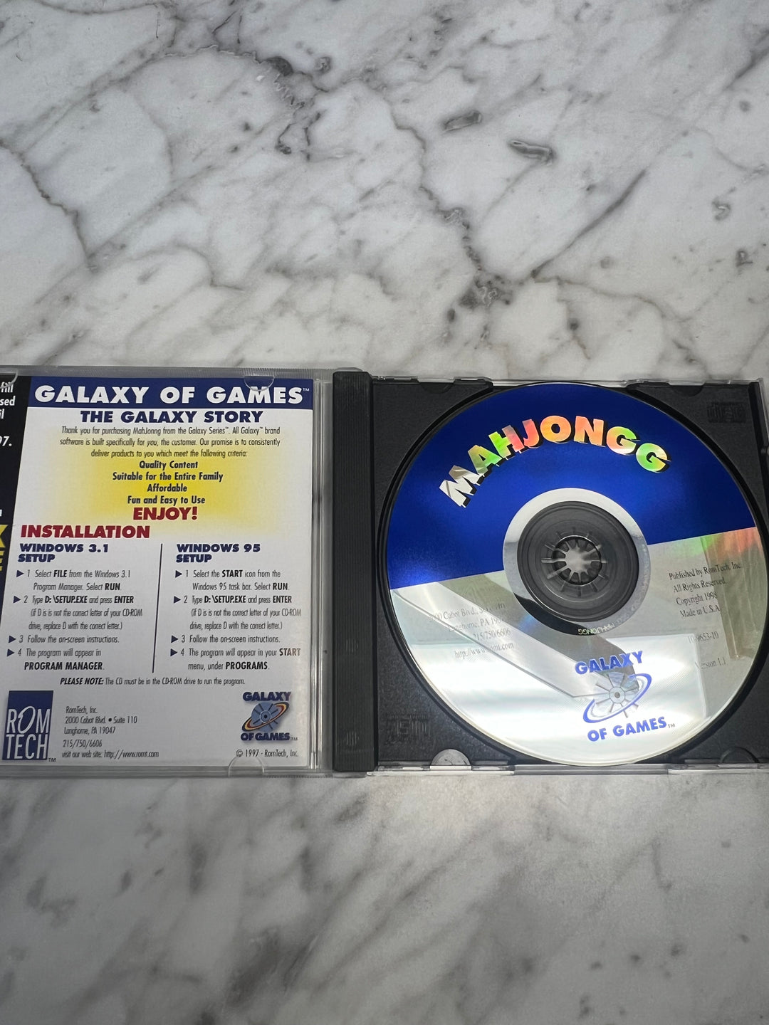 Galaxy of Games Mahjongg Jewel Case  PC CD-ROM    PC8124