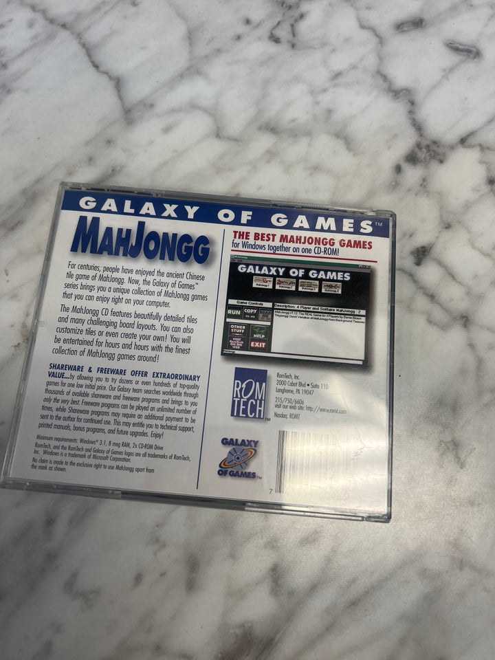 Galaxy of Games Mahjongg Jewel Case  PC CD-ROM    PC8124