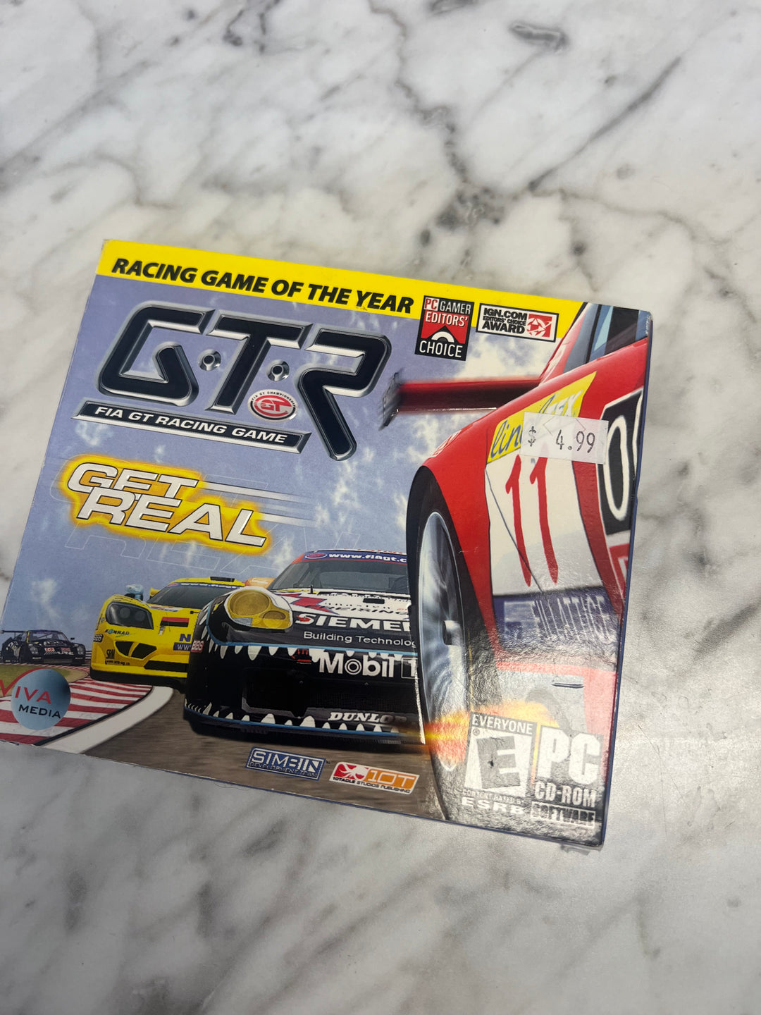 GTR FIA GT RACING GAME Jewel Case  PC CD-ROM    PC8124