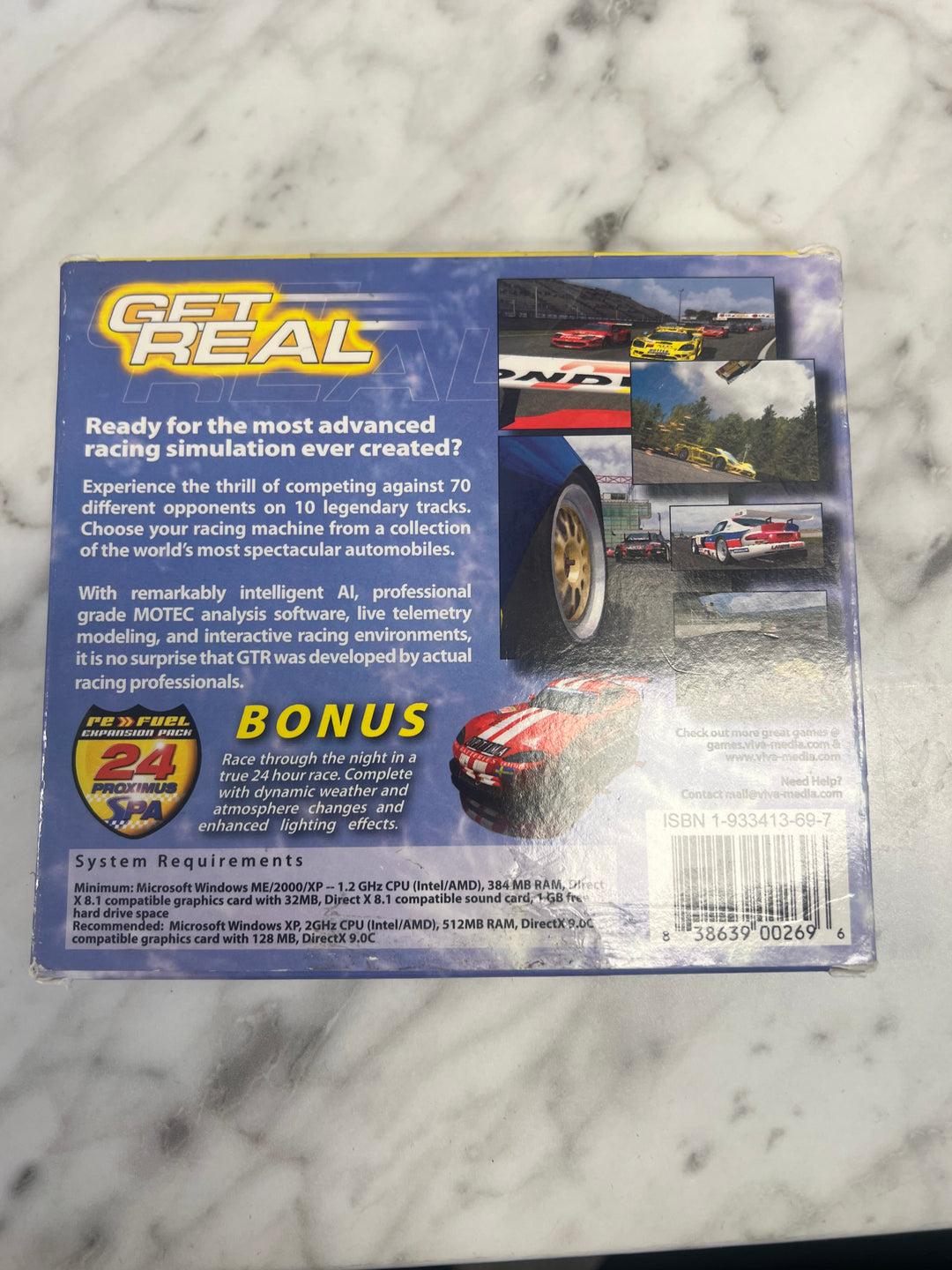 GTR FIA GT RACING GAME Jewel Case  PC CD-ROM    PC8124